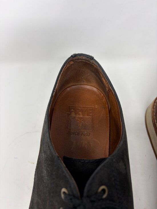 Frye men\'s shoes 11 black leather lace up derby *flaw* main image 10